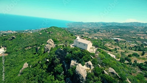 a Berber temple at the top of the mountain in Tizi Ouezou Algeria photo