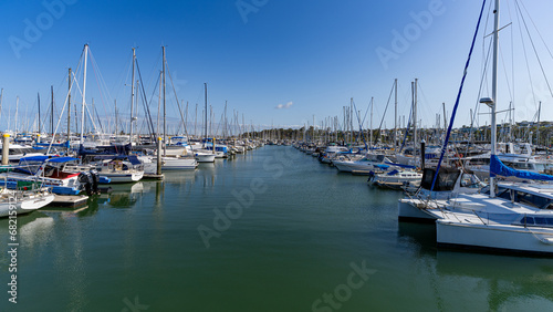 Boats and Yachts at William Gunn Jetty, Brisbane, Queensland