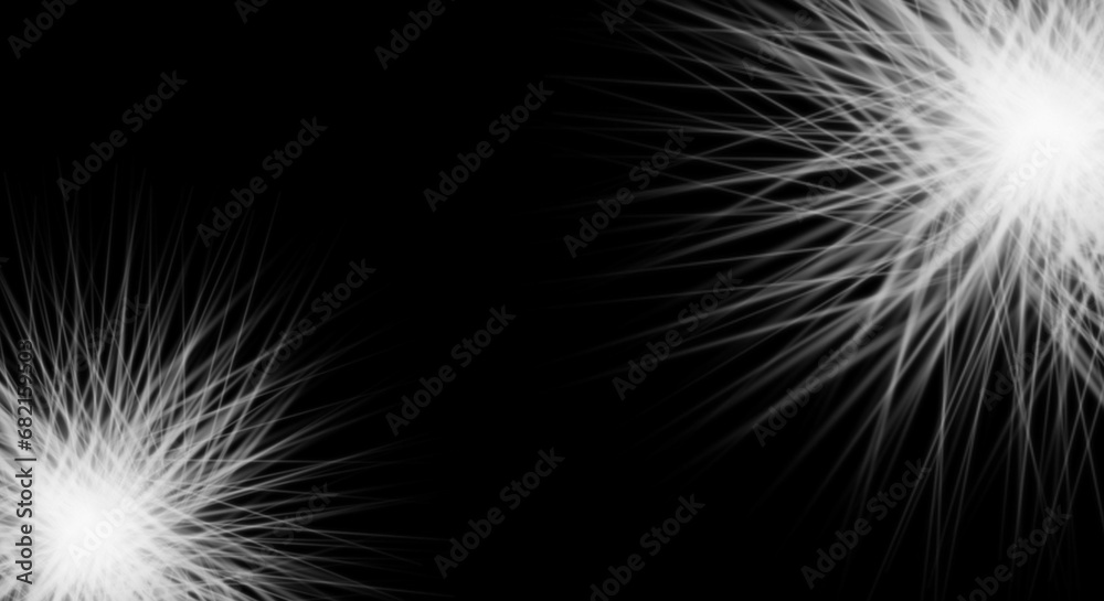 Fototapeta premium Lens Flare light over Black Background. Easy to add overlay or screen filter over Photos