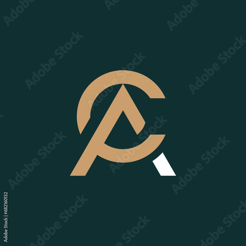 AC combine letter logo vector template. AC font logo. ac font type logo. text ac logo. creative business font type logo