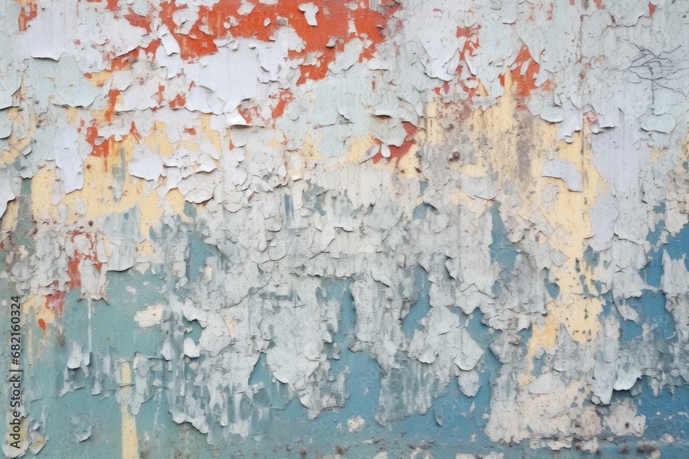 flaking paint texture on concrete wall