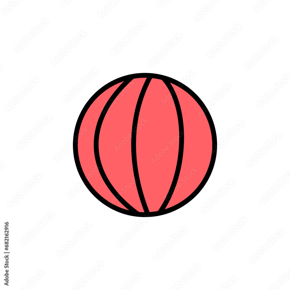 Fototapeta premium Basketball icon set illustration. Basketball ball sign and symbol