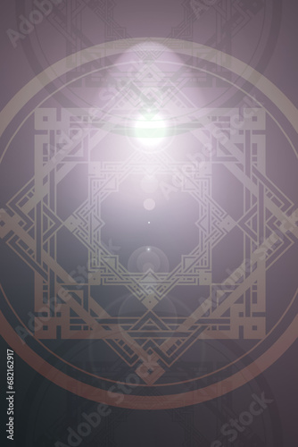 Colorful background with geometric element. Sacred geometry motifs. Vintage decorative elements.
