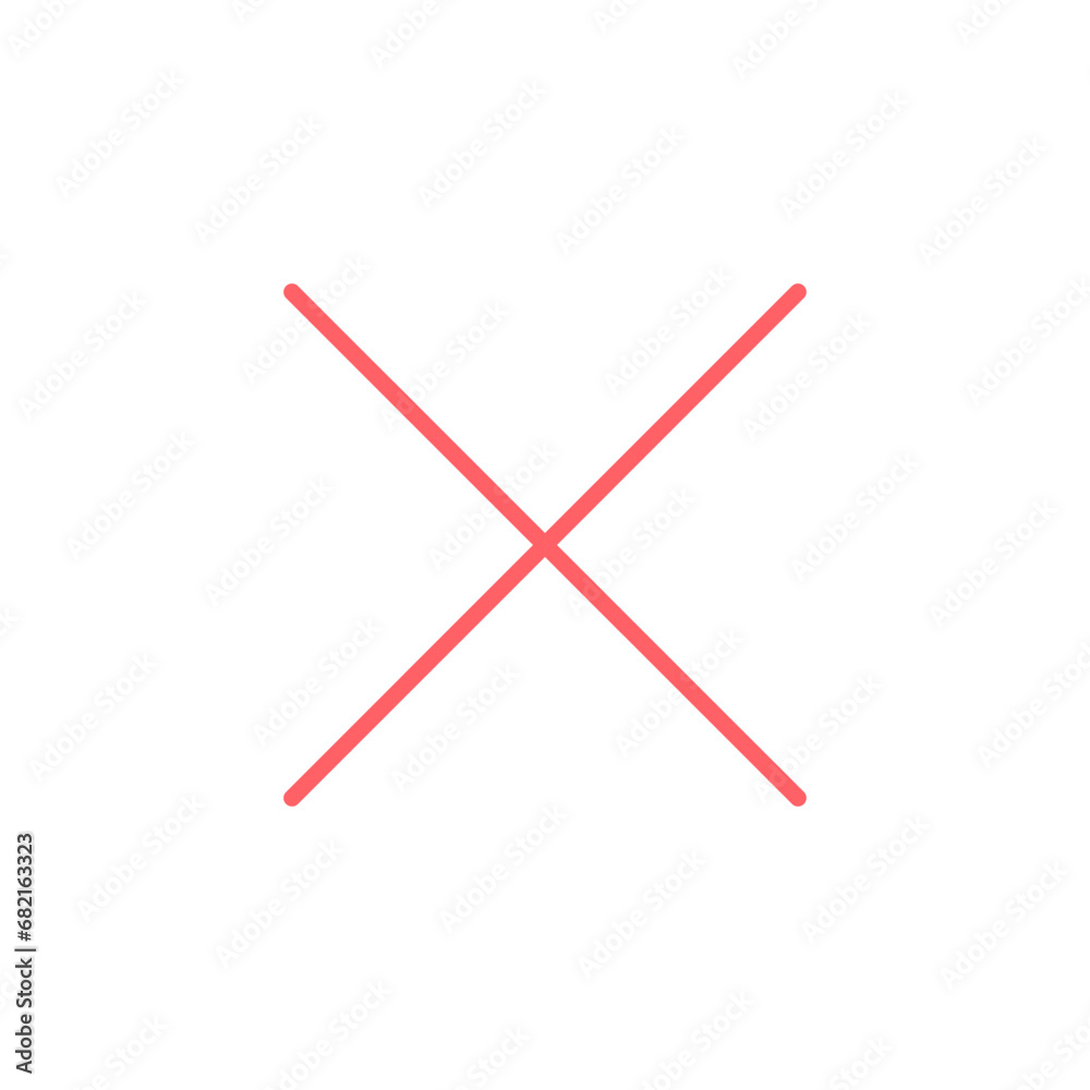 Close icon set illustration. Delete sign and symbol. cross sign Close icon set illustration. Delete sign and symbol. cross sign