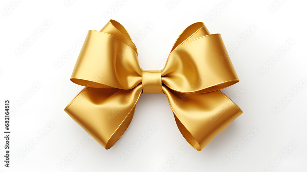 Gold Christmas gift ribbon. Plain white background.
Gold Christmas gift ribbon. Plain white background.