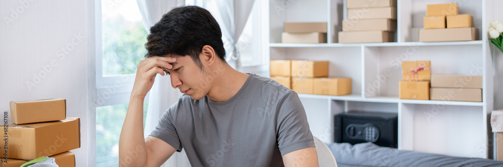 Overwhelmed and Discouraged: Small Business Owner Faces Fall Stress and Financial Losses, Disappointed: Emotional Struggles of a Stressed man in the Business World, Disillusionment in Business. Overwhelmed and Discouraged: Small Business Owner Faces Fall Stress and Financial Losses, Disappointed: Emotional Struggles of a Stressed man in the Business World, Disillusionment in Business.