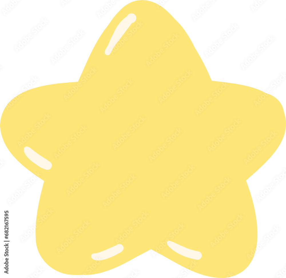 Cute star shape cartoon illustration Cute star shape cartoon illustration