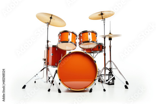 Drum Kit On White Background