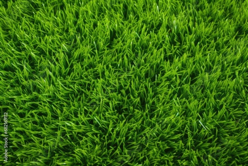 close-up of fresh, green lawn grass