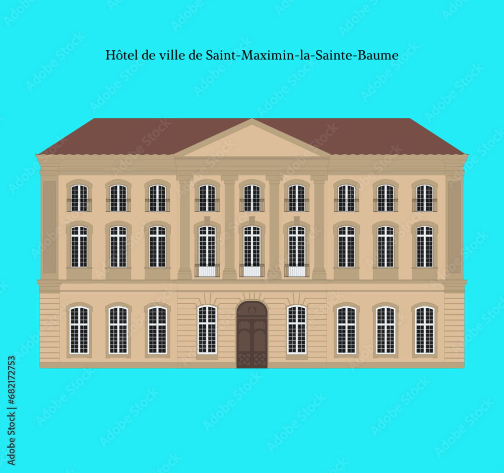 Hôtel de ville de Saint-Maximin-la-Sainte-Baume, France Hôtel de ville de Saint-Maximin-la-Sainte-Baume, France