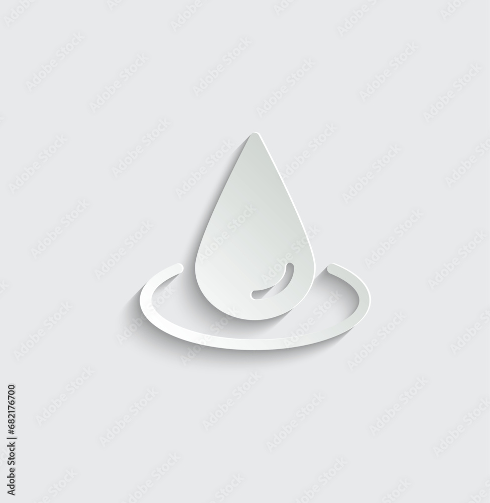 water drop icon vector liquid sign