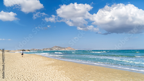 Agios Georgios Beach on the island of Naxos in Greece