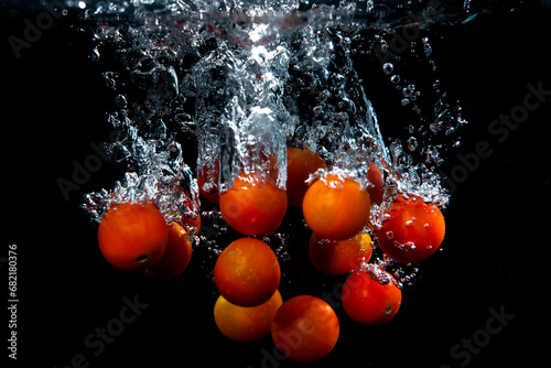 splash cherry tomatoes