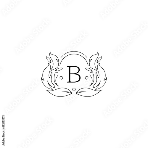 Luxury Logo Alphabet B