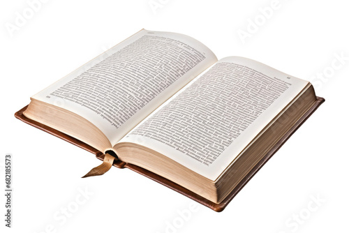 Comprehensive Dictionary Guide Isolated on Transparent Background photo