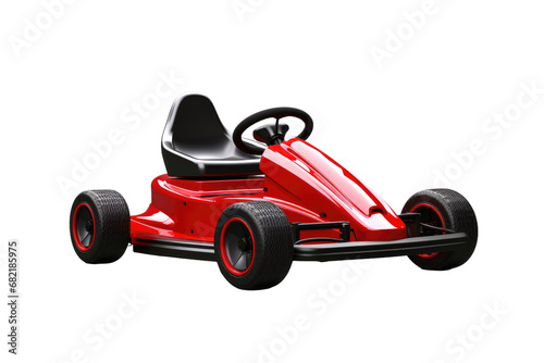 Sleek and Sporty Go Kart Design Isolated on Transparent Background