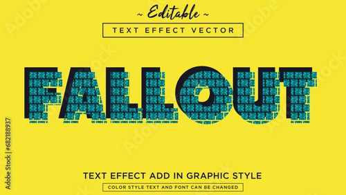 Fantastic pattern style text effect fully editable text effect