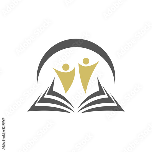 Education logo, education university and college school academy institute club logo. learning logo emblem style
