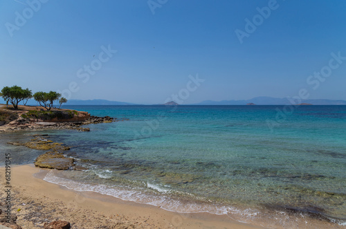 The coast of Aegina island