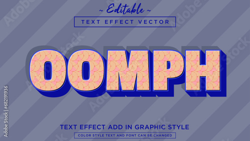 Amazing modern pattern style text effect fully editable text