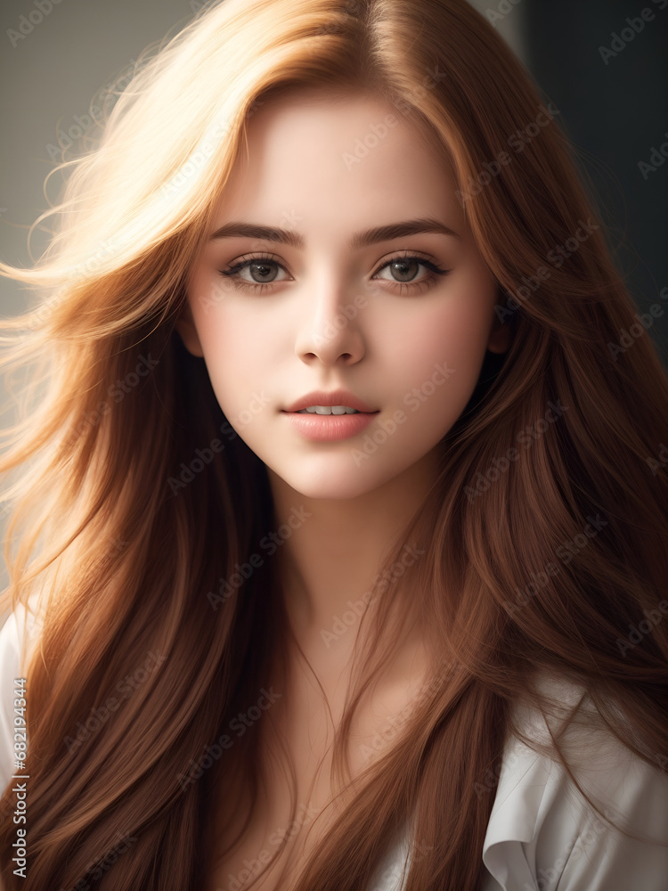 Obraz premium women with wavy hair