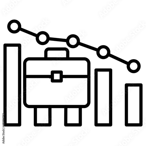 Decline Diagram Icon