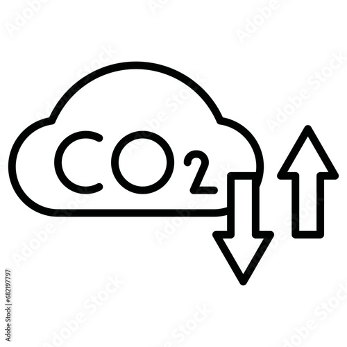 Carbon Footprint Icon