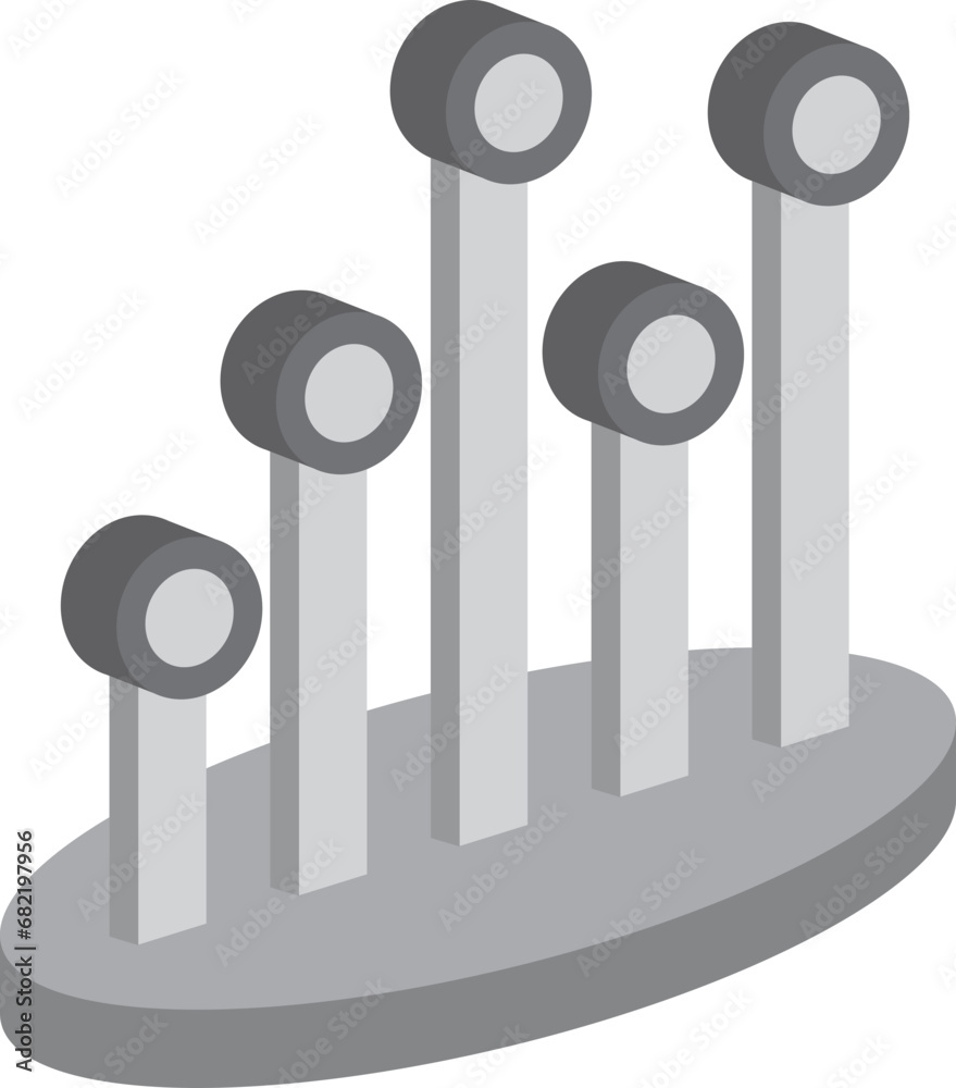 3D graph poles 