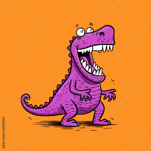 crappy drawing doodle dinosaur