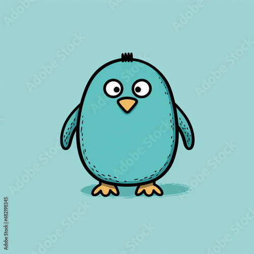 crappy drawing doodle penguin