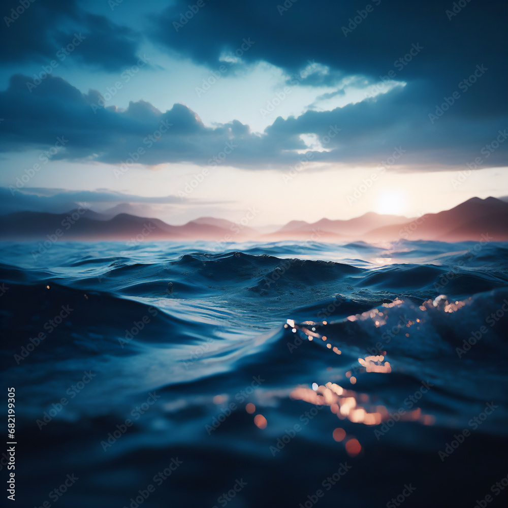 Sunlit Waves · Majestic Ocean at Dawn