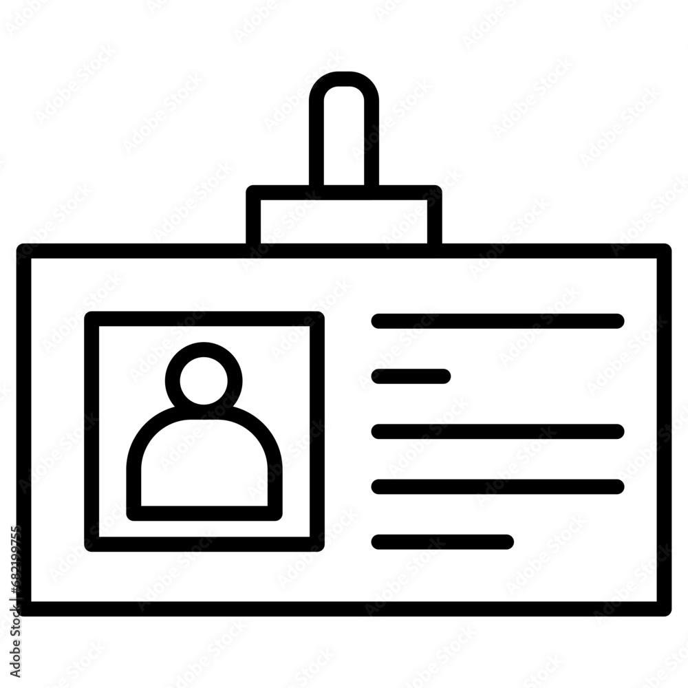 Library Card Icon Library Card Icon