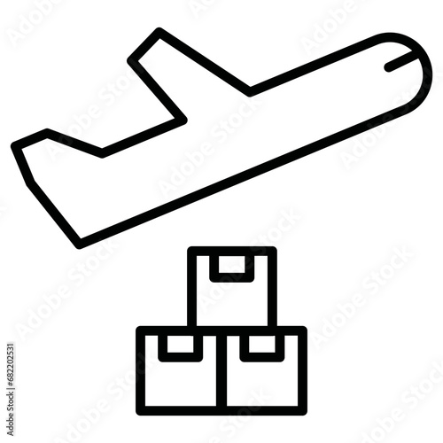 Airplane Delivery Icon