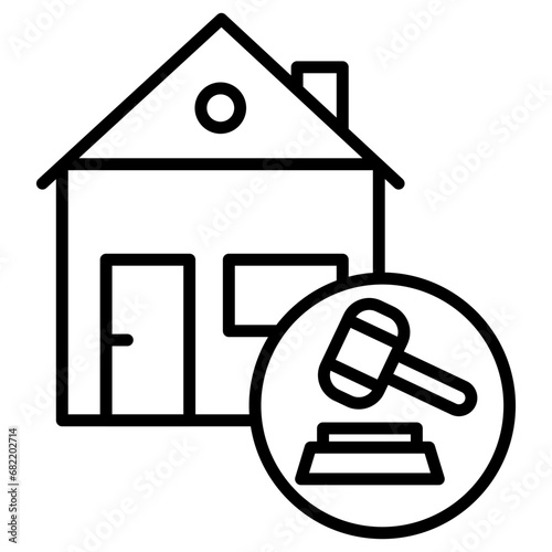 House Auction Icon
