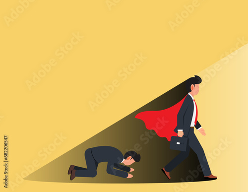 Leadership And Individuality Concept. Prominent businessman