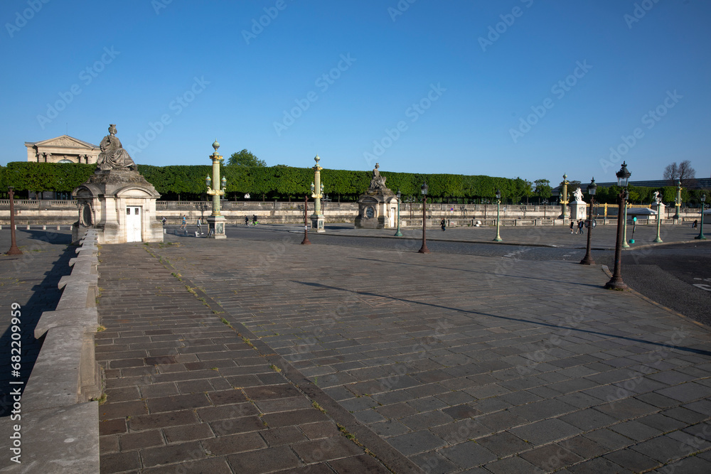 Place de la Concorde, Paris, France during the May 2020 lockdown.