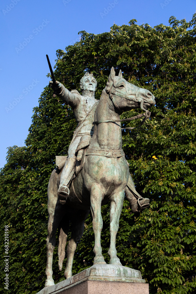 Paris, France. Statue depicting Simon Bolivar.