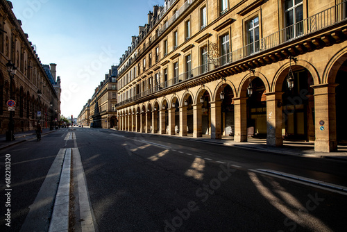 Paris  France. Rivoli street during the May 2020 lockdown.