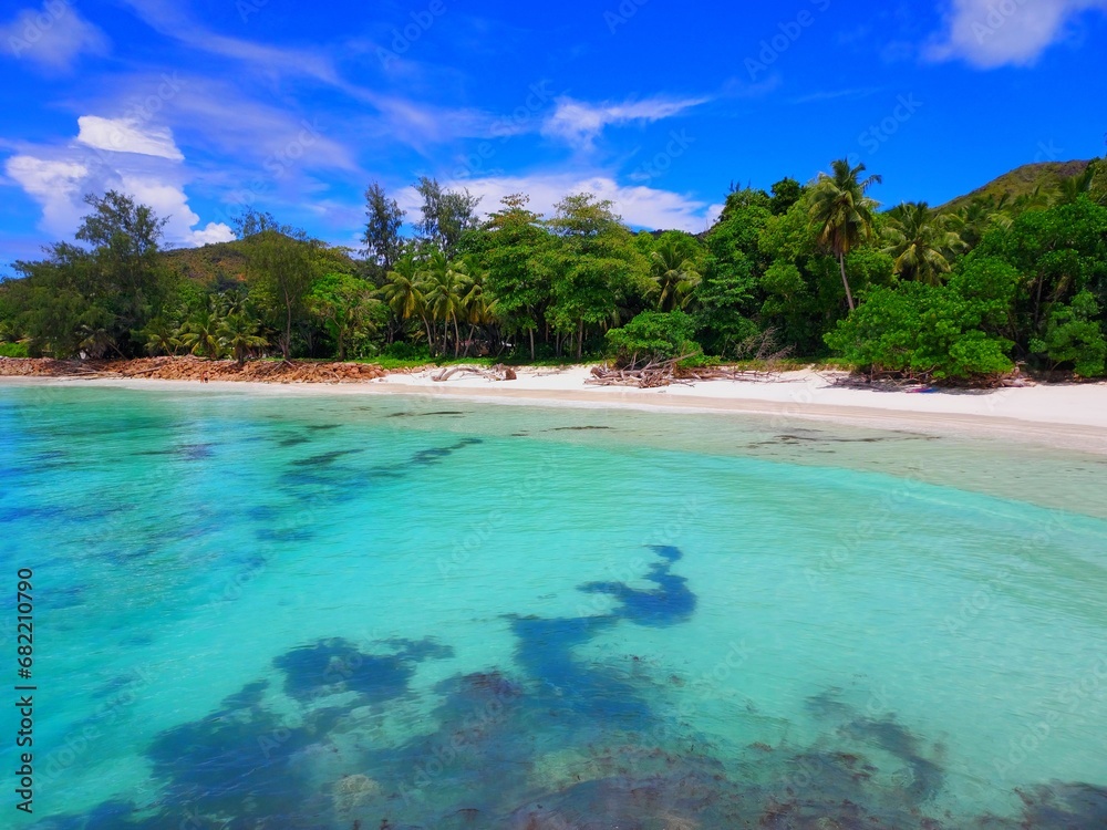 Seychelles, Praslin island, Anse Kerlan beach Seychelles, Praslin island, Anse Kerlan beach