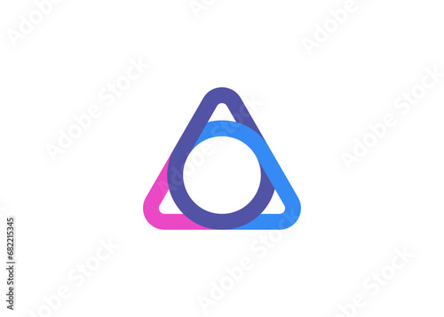 Vector abstract logo idea which depicts the letter A and growing Arrow