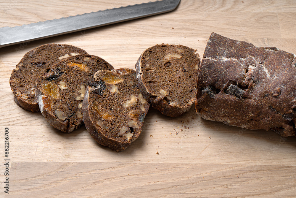 Zemgale bread with prunes and dried apricots Zemgale bread with prunes and dried apricots