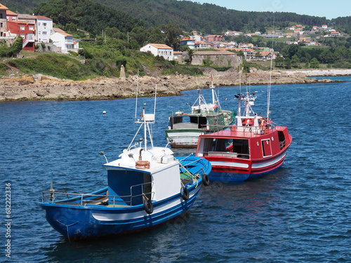Coastal landscape- fishing boats Spain