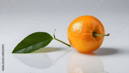 Fond neutre, mandarine vibrante