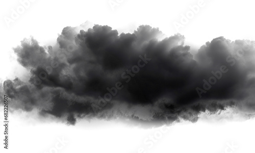 Dark clouds on white background