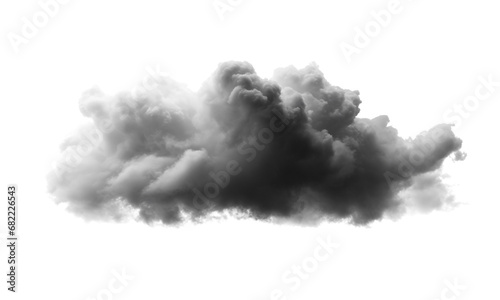 Dark clouds on white background