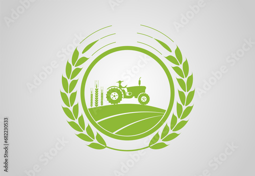 Tractor Argo farm, agriculture industries agriculture industries Free vector logo design