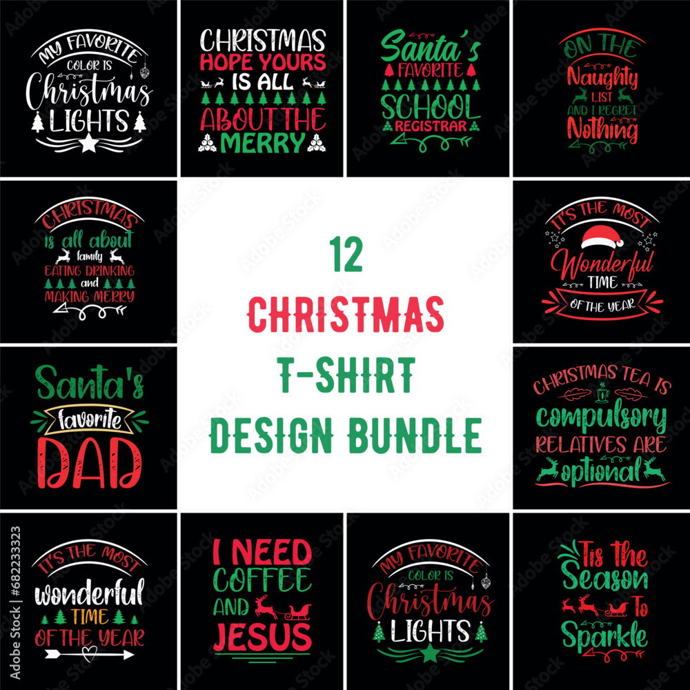 Christmas t-shirt design, Christmas t-shirt design bundle, Christmas t-shirt bundle,  t-shirt design