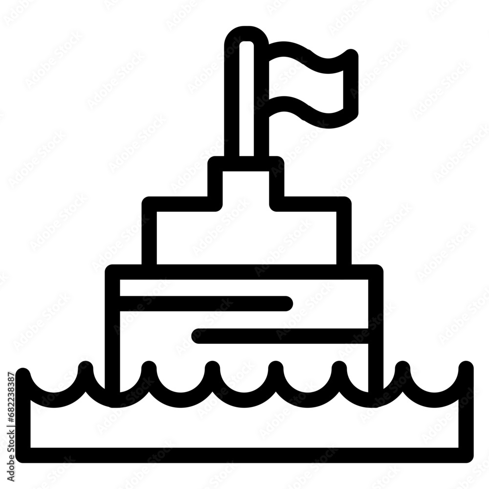 Obraz premium boat line