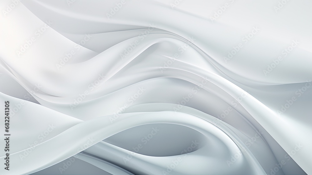 Obraz premium Silky White Backdrop Background Pattern Abstract Design