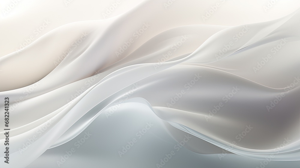Naklejka premium Silky White Backdrop Background Pattern Abstract Design